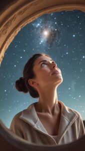 Looking up at the sky