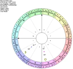 Waxing Crescent 60 February 23 2025